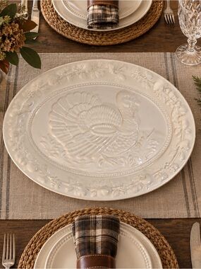 Nantucket Ivory Turkey Platter